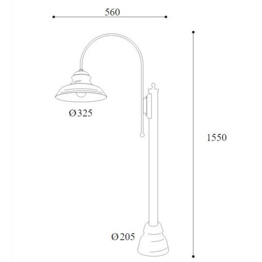 kulteri rez allolampa kandelaber kerti vilagitas vizallo ip vedett allolampa mediterran antikolt rez jarda garazs vilagitas lampa moretti luce mill lampak.jpg